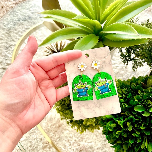 Toy Story Alien Acrylic Earrings - Picture 4 of 5